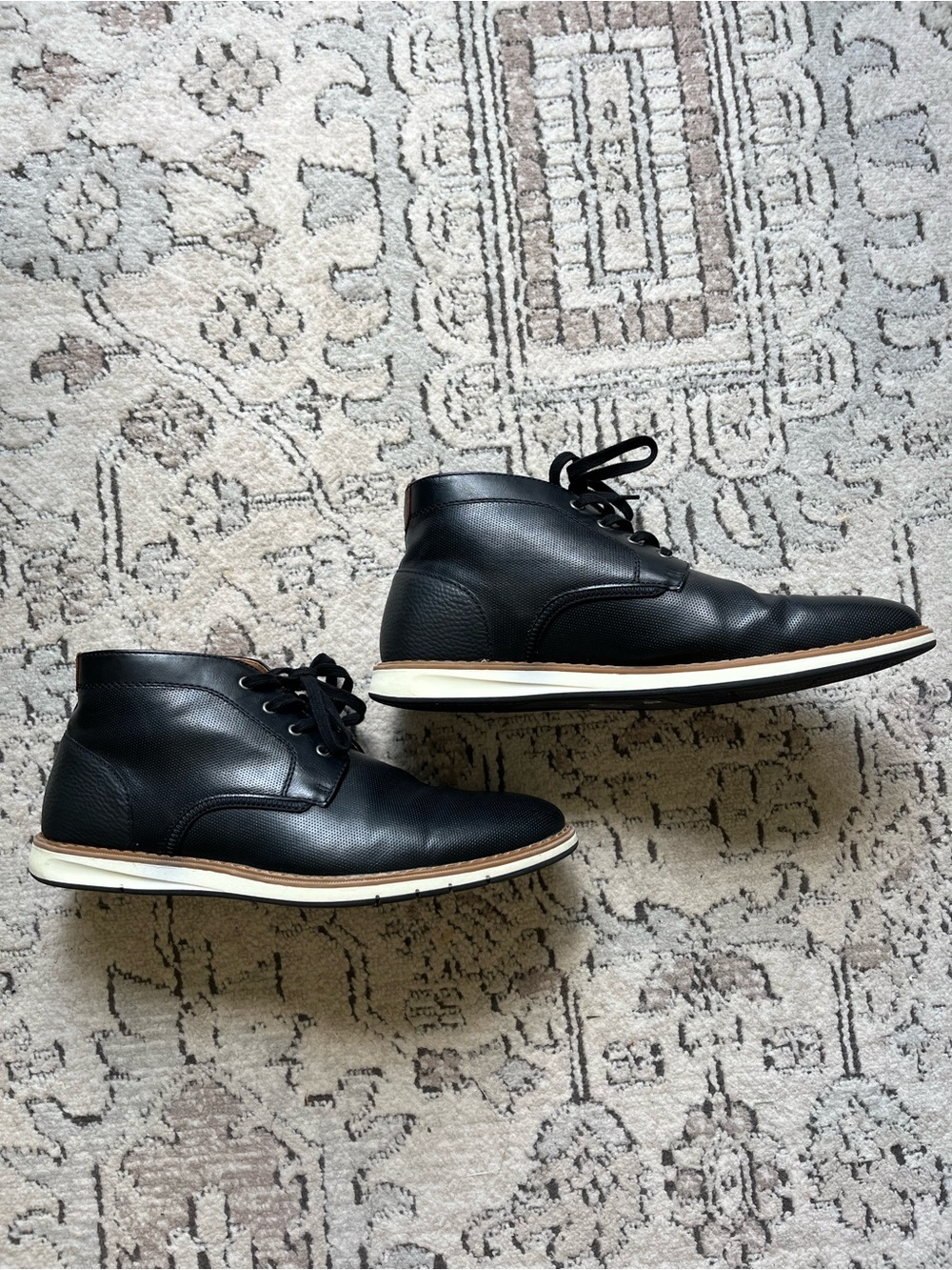 Mix No. 6 Baiyard Black Chukka Boots Lace Up Dress Shoes Size 12 Men’s